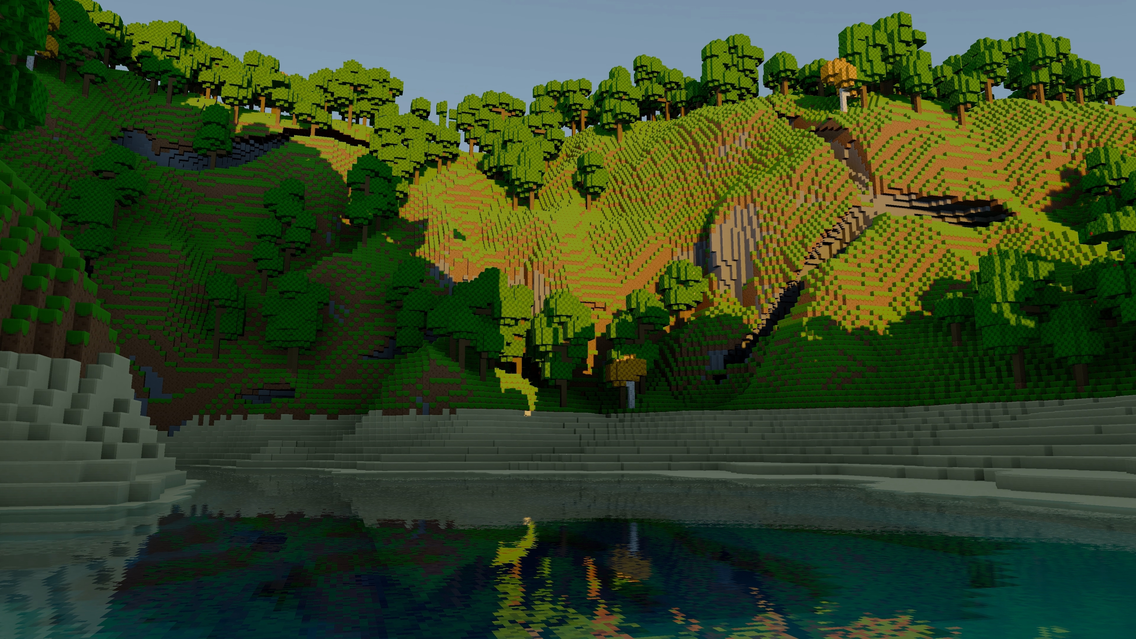 A lake in the morning light